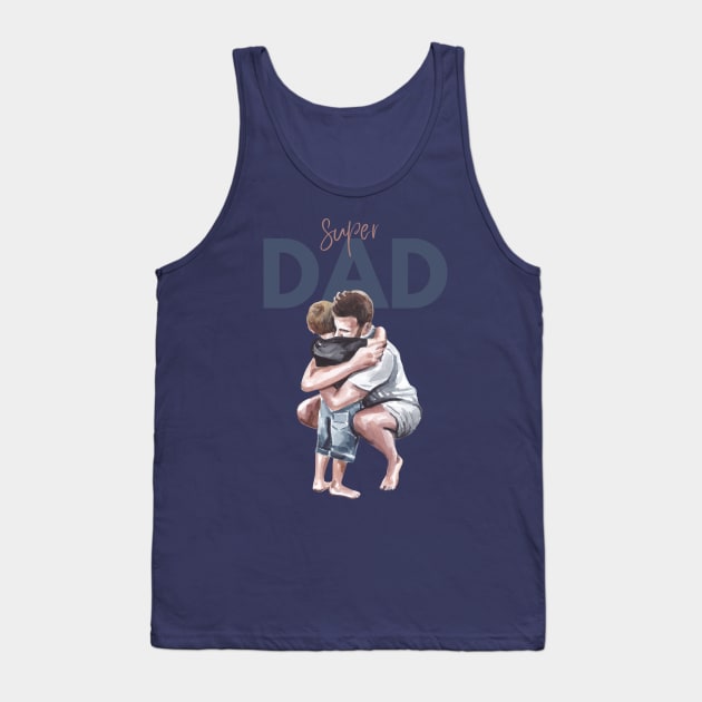 Super Dad Tank Top by Koala Tees